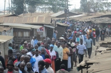 Kibera Crowded Street